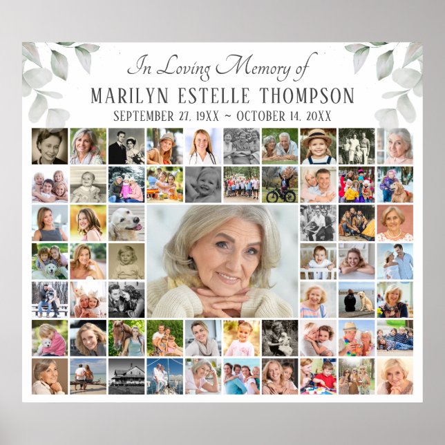 Minneslund INGEN ÄLSKANDE MINNE 59 Bilder Poster (Framsidan)