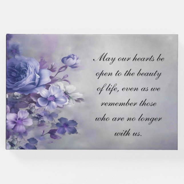 Minnesmål för Blommigt av funktionsbok Gästböcker (Framsida)