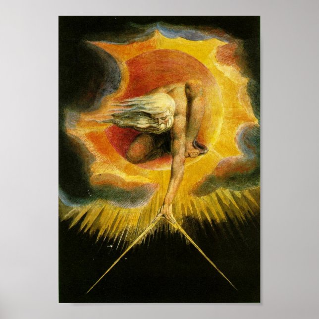 Minnesmålning William Blake Poster (Framsidan)