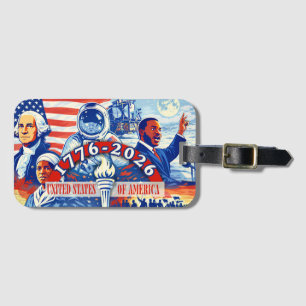 Minnesmärke 1776-2026 USA Semiquincentennial Bagagebricka