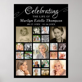 Minnesmärke FIRA LIVET FÖR 21 Foto Svart Poster