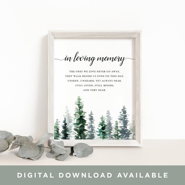 Minnesmärke för bröllop i Timber Grove Poster (Skapare uppladdad)