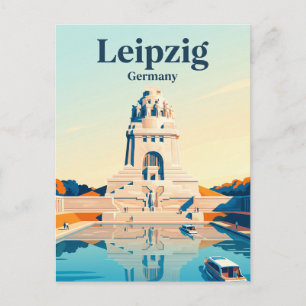 Minnesmärke för Folkslacten, Leipzig Vykort