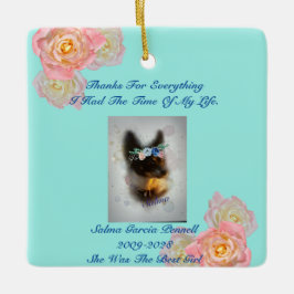 Minnesmärke Kom ihåg Mig Julgransprydnad Keramik