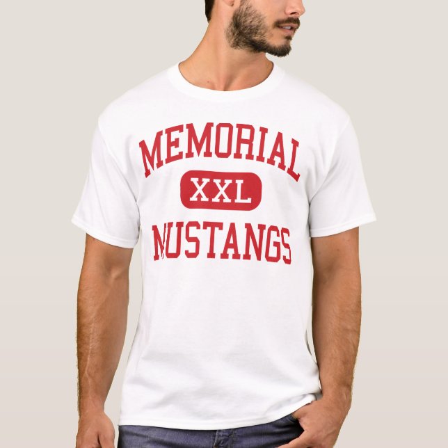 Minnesmärke - Mustangs - högstadium - Houston Tee Shirt (Framsida)