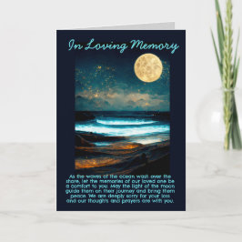 Minnesmärke Ocean Moonlight Kort