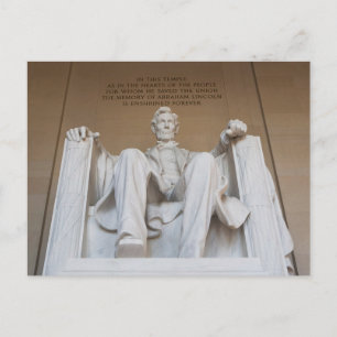 Minnesmärken Lincolnmonumentet Vykort
