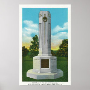 Minnesmärken till den okända soldaten beskådar poster