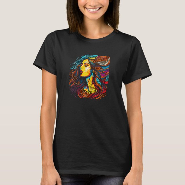 Minnesmink Mamma Yoga Meditation och Music Fest T Shirt (Framsida)
