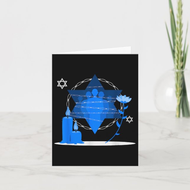 Minnesminnesdagen för förintelsen - Yom Hashoah Kort (Framsida)