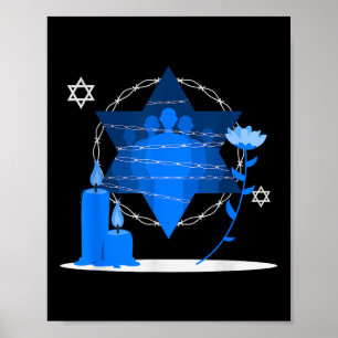 Minnesminnesdagen för förintelsen - Yom Hashoah Poster