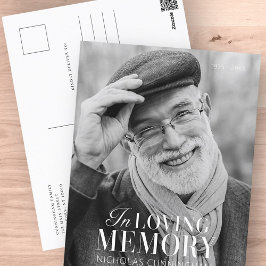 Minnesmodern Elegant Foto Minnesmärke Vykort