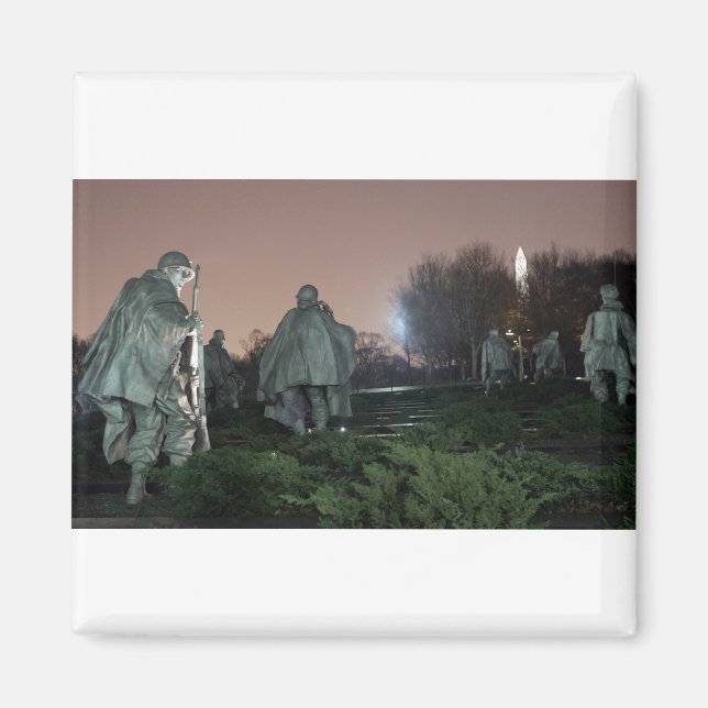 Minnesmonumentet i sydkoreanska Krig Magnet (Framsidan)