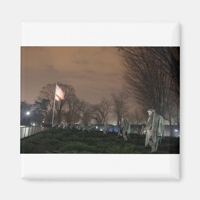 Minnesmonumentet i sydkoreanska Krig Magnet (Framsidan)