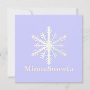 MinneSnowta med Snowflake Inbjudningar