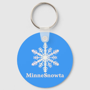 MinneSnowta med Snowflake Nyckelring