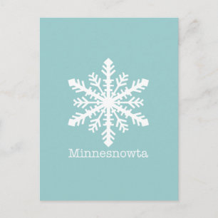 Minnesnowta Snowflake Vykort