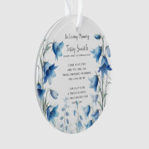 Minnesornament för begravning / minnesstund