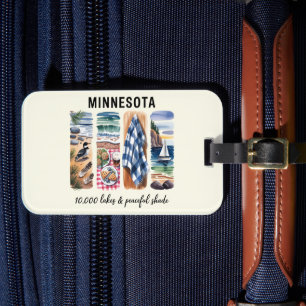 Minnesota - 10 000 Sjöar och fredlig skuggning Bagagebricka