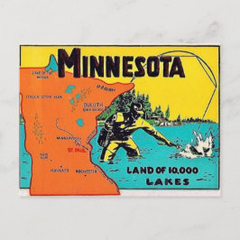 Minnesota 10 000 sjöar vykort