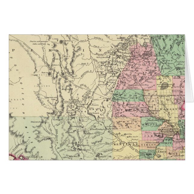 Minnesota 4 hälsningskort (Framsidan Horizontal)