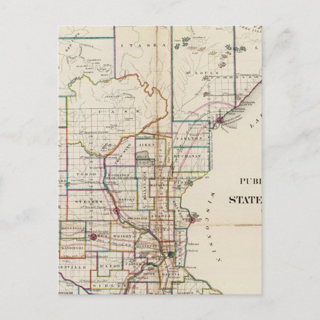 Minnesota 7 vykort (Framsida)