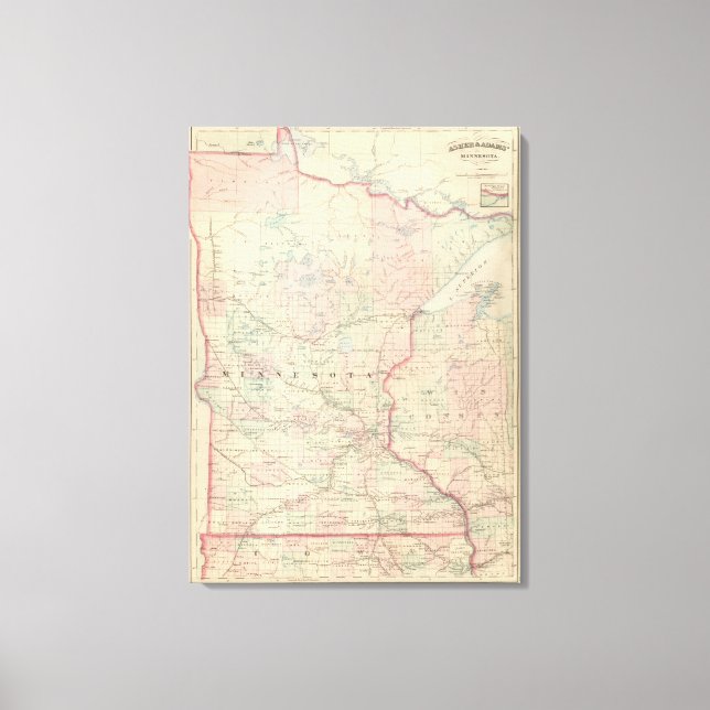 Minnesota 9 canvastryck (Framsida)