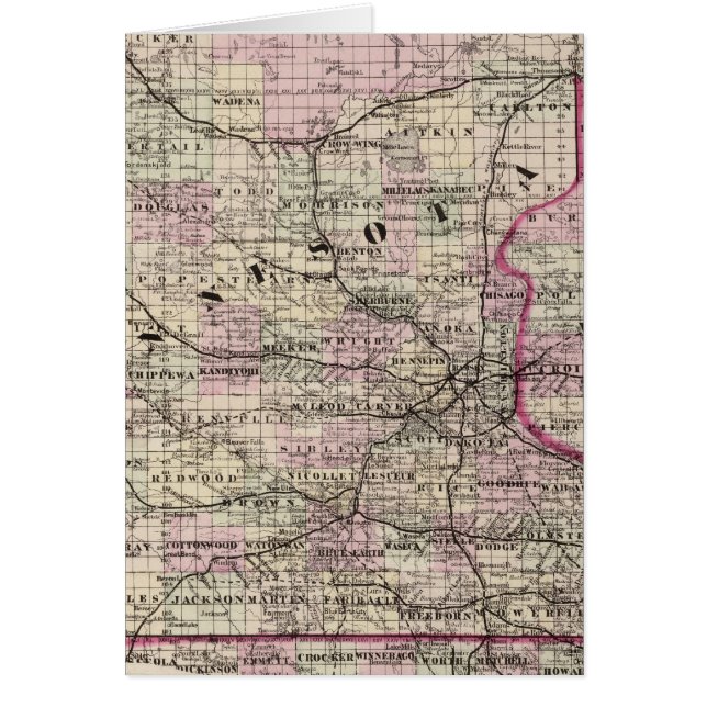 Minnesota 9 hälsningskort (Framsidan)