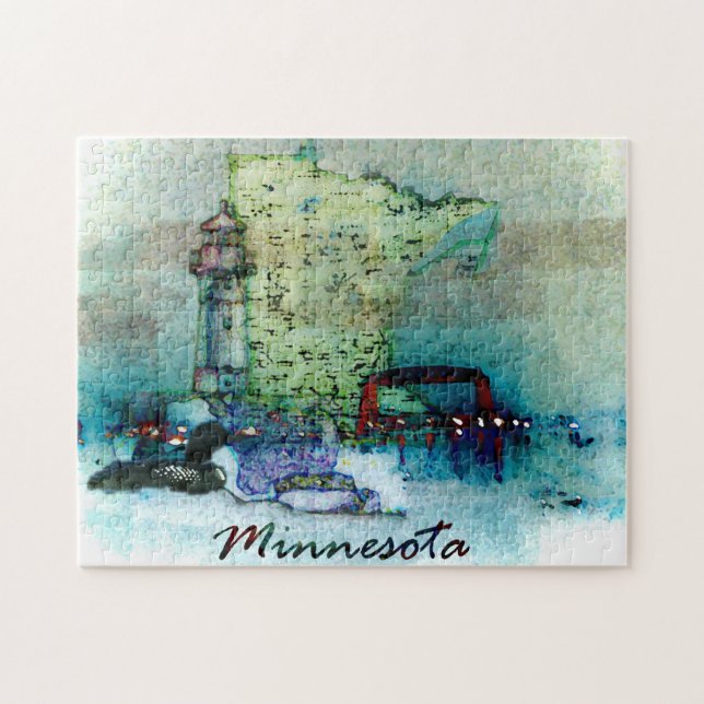 Minnesota Abstrakt Pussel (Horisontell)
