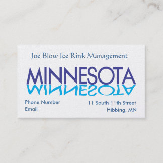 Minnesota-Affärskort Tidsbeställning Kort