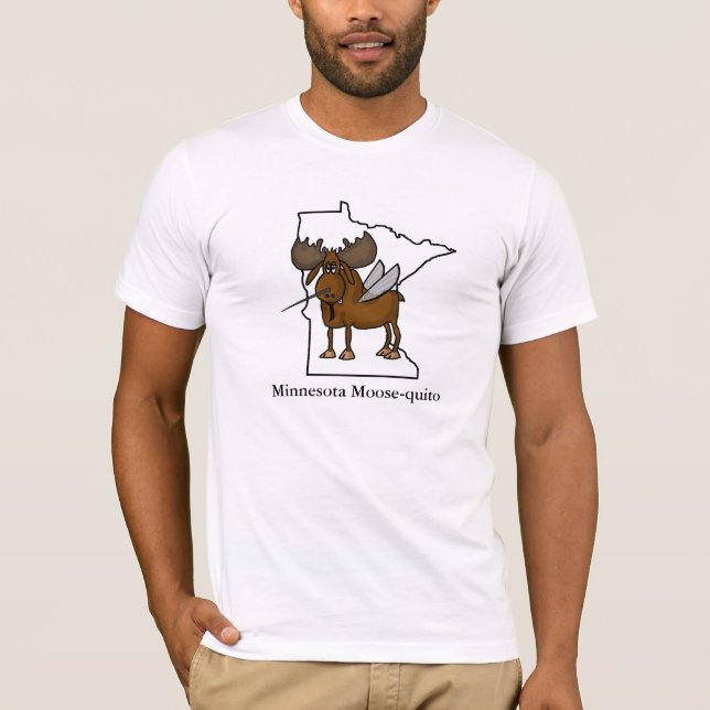 Minnesota Älg-quito rolig T-tröja Tee (Framsida)