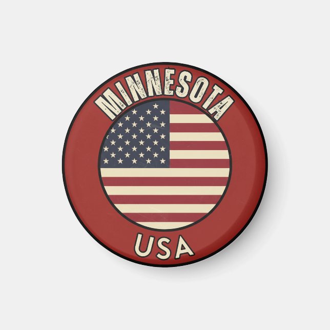 Minnesota Amerikas förenta stater Magnet (Framsidan)