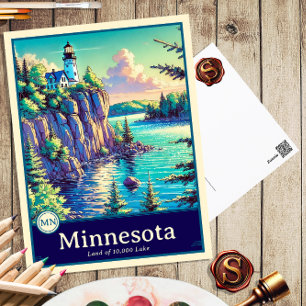 Minnesota Anime Stil Cel Shaded-vykort Vykort