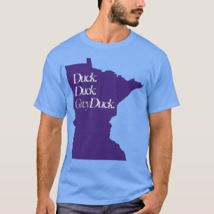Minnesota Anka Anka Grått Anka Lila T Shirt