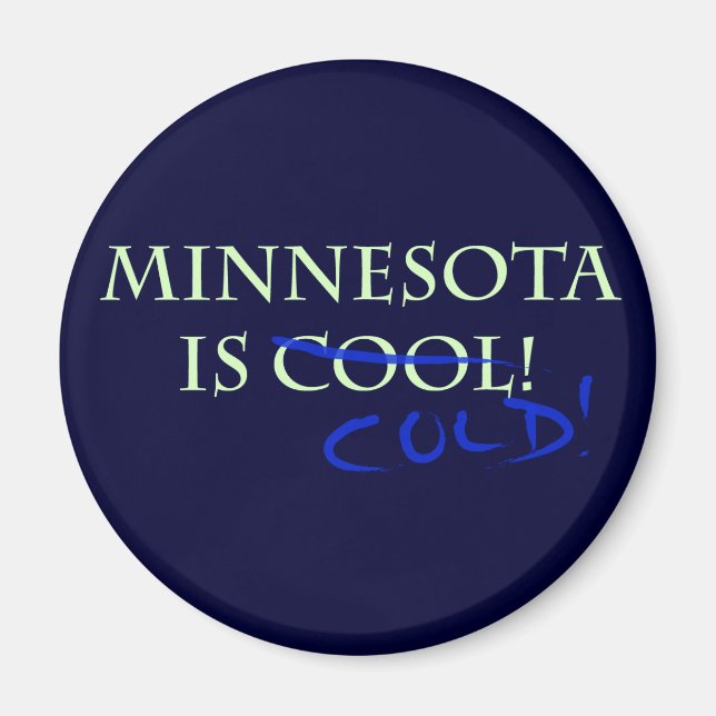 Minnesota är Coola - och Kall! Magnet (Framsidan)