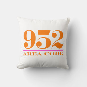 Minnesota Area Code 952 Dekorativ kudde