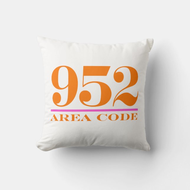 Minnesota Area Code 952 Dekorativ kudde (Framsida)