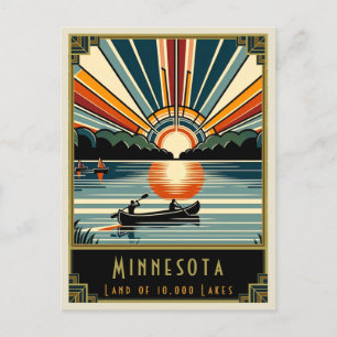 Minnesota Art Deco Vykort