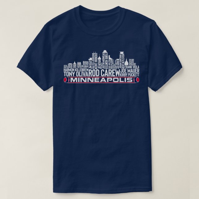 Minnesota Baseball Team alla tidslymder Minneapol T Shirt (Design framsida)