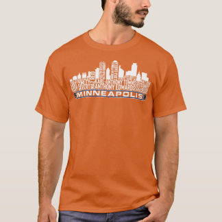 Minnesota Basketball Team 23 Player Roster Minneap T Shirt