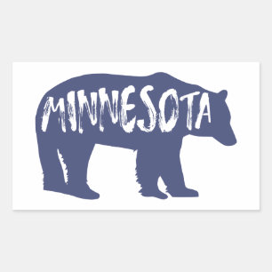 Minnesota Bear Rektangulärt Klistermärke