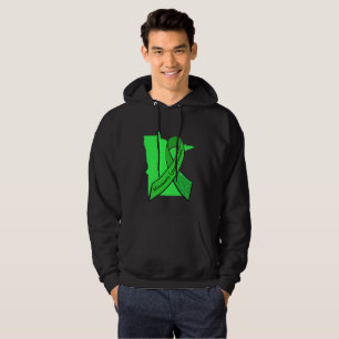Minnesota-beklädnad för medvetenhet om borrelia sweatshirt