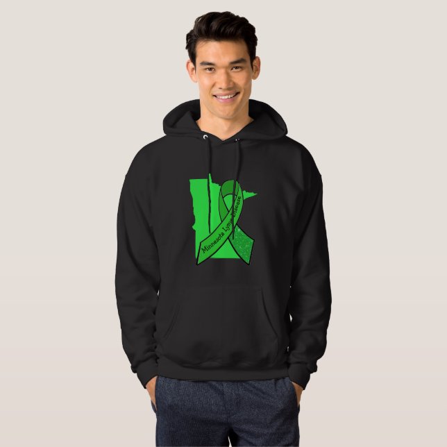 Minnesota-beklädnad för medvetenhet om borrelia sweatshirt (Hel framsida)