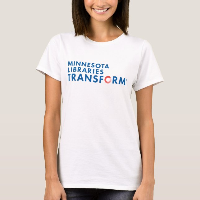 Minnesota bibliotek omformar kvinna T-tröja T Shirt (Framsida)
