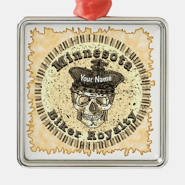 Minnesota Biker  Julgransprydnad Metall (Framsidan)