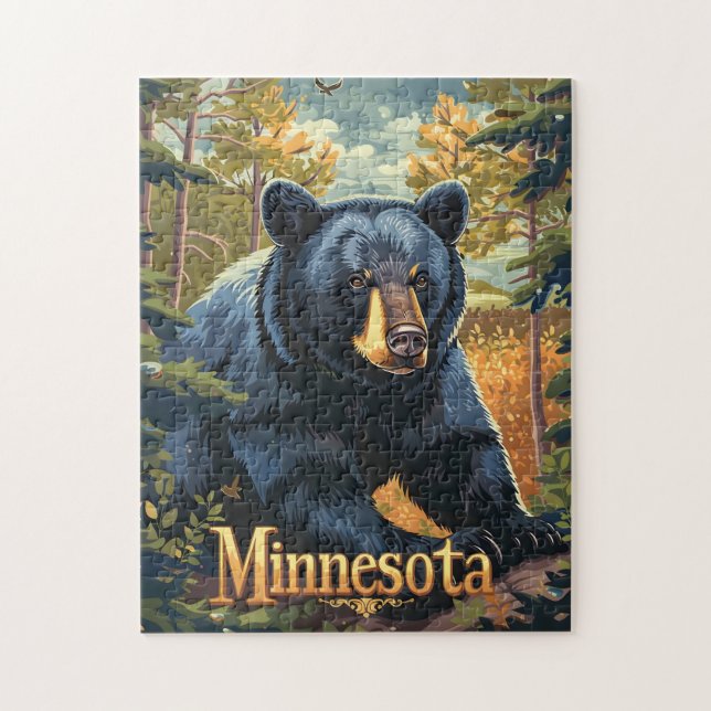 Minnesota Black Bear Pussel (Vertikal)