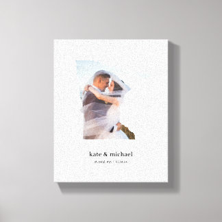Minnesota Bröllop-årsdagen Canvas - White
