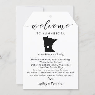 Minnesota Bröllop Välkommen Märkre Brev Itinerary