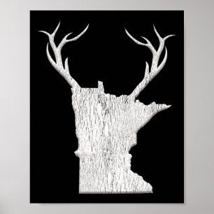 Minnesota Deer Hunting Tröja - Vintage Deer Huntin Poster