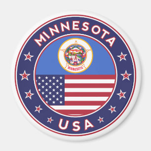 Minnesota-dekal, telefonfodral, väska, klocka magnet